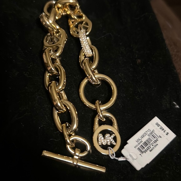 Michael Kors Rhinestone Bracelet gold MKJ4905710 new with tag - Picture 3 of 7
